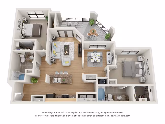 The Fusion 2-232 floor plan